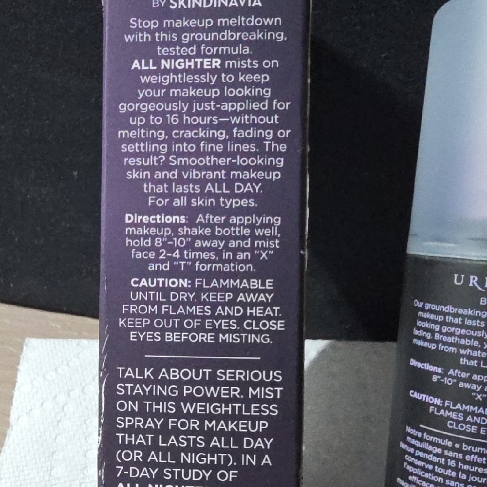 Urban Decay All Nighter Setting Spray - Clear When Applied - Picture 2 of 4